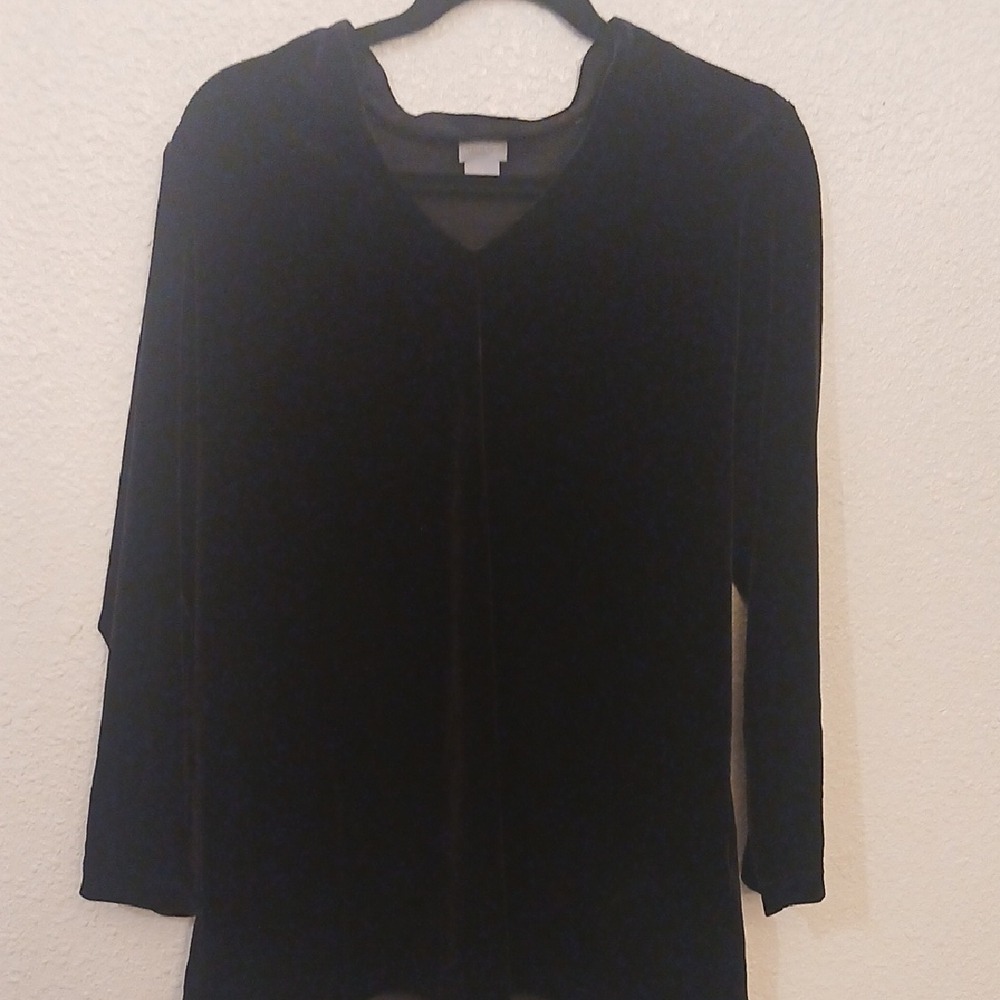 Classic Black Blouse with Long Sleeves